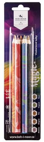 KOH-I-NOOR Magic Jumbo Buntstifte mit mehrfarbiger Mine, 5er Set