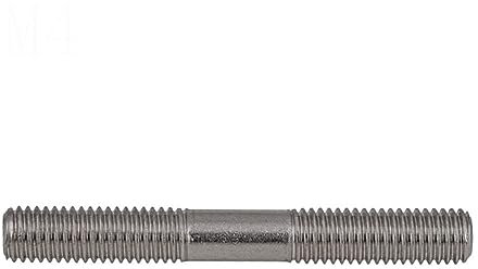 Schraubbolzen M10 x 1,5, 30–250 mm, metrisch, Edelstahl 304, doppelseitig, Gewindebolzenstange (Größe: M10 x 140 mm, 1 Stück)