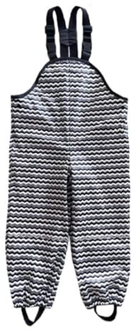 NARDONI – Matschhose Jungen – Wasserdicht & Gefüttert – Reflektoren für Sicherheit – Verstellbare Träger – gefütterte Regenhose - Kinder Matschhose Größe 98 bis 104 – Grau