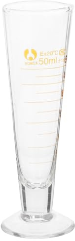 SECFOU Vaso Medidor De Grueso De Resistente Al Calor y Ácidos Doble Escala Para Laboratorio y Cocina Recipiente Medidor Transparente Duradero