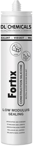 dubaust Bausilikon, Fenstersilikon, Fassaden Silikondichtstoff für Innen & Außen - UV- & witterungsbeständig, 280ml Kartusche (1, Weiss)