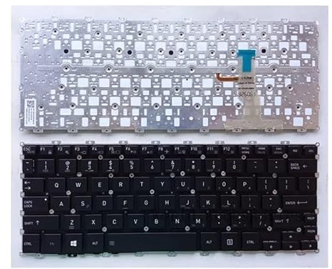 QWZOZST Clavier rétroéclairé A+ RZ US pour Ordinateur Portable Toshiba Portege X20W-D X20 X20W