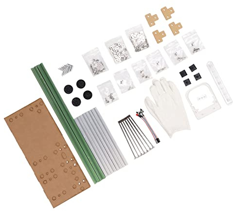 CHICIRIS ATX PC-Gehäuseklammer, Airflow-Unterstützung, 4 PCI-Steckplätze, Aluminium blanker Rahmen für PC-Hersteller, ITX Motherboard, Blau (Grün Silber)