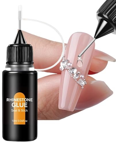 Glue Du Charme De L'ongle, Colle À Strass Pour Ongles Gel De Fixation Longue Durée 10ml, Adhésif Résistant Pour Femmes, Filles, Débutantes, Salon À Domicile, Artisanat Et Beauté Des Ongles