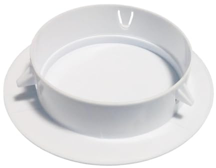 perfk Placa de cubierta para orificio de techo, tapa para orificio de luz descendente, sello circular para orificios de acondicionado, para, Hoyos 125 a 155