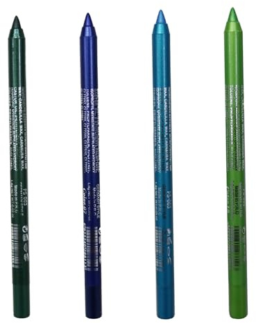 Crayon Eyeliner 4Pcs 4 Couleurs Perle Anti-taches Eyeliner Pailleté Longue Durée 8.5g Crayon Fard À Paupières Maquillage Imperméable, Style 2..