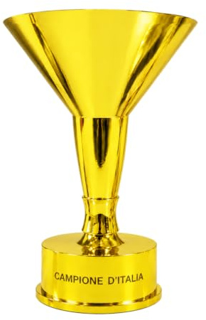 YYDSTES Replica Trofei Campione Serie A,Trofeo Calcio Italiano, Decorazione per Casa, Ufficio e Club di Tifosi, Ornamento da Esposizione, Souvenir e Regalo per Appassionati di Calcio,16cm