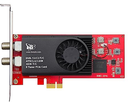 TBS 6209 DVB-T2/C2/T/C/ISDB-T Octa Tuner PCIe Carte TV terrestre ou câble