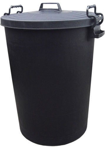110 Litre Large Black Plastic Outdoor Bin