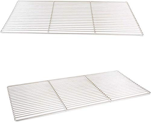 Grillrost 55 x 35 cm aus Edelstahl rostfrei und elektropoliert