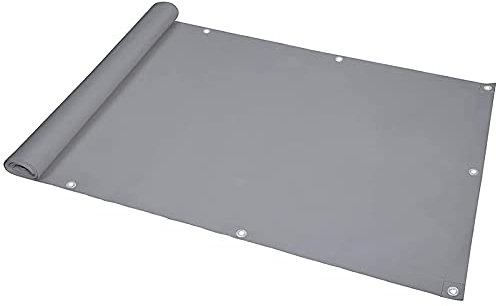 QIAOH Balkon-Sichtschutz 80cm x 600cm, Balkon-Verkleidung, Balkonumspannung, Balkon-Windschutz, 100% Schutz Der Privatsphäre Für Balkon, Garten Sichtschutzzaun