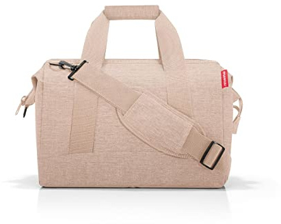 reisenthel Allrounder M Twist Coffee - Vielseitige Doktortasche für Reise, Arbeit und Freizeit - Mit praktischer Trolley-Aufsteckfunktion