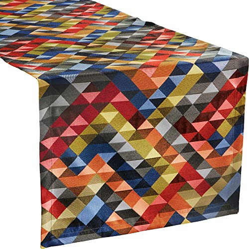 Sander Tischläufer Salsa bunt-rot Größe 50x140 cm