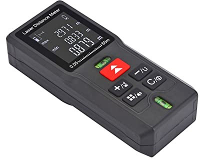 MACIMO 40m 60m 80m 100m Laser Rangefinders Digital Laser Distance Meter Electrical Level Misuratore Laser Distance Measure (Color : Black, Size : 100m)
