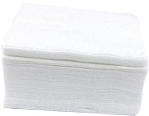 DOITOOL Wattepads Dünn Kosmetikwatte 100 Stück Einlagig 6x7cm in Kunststoffbox Verpackt Make Up Entferner Pads Nagellackentferner Pads für Gesicht Augen Lippen Babyhautpflege Reinigung Weiß