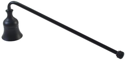 FLCPJGV Metall Kerzenlöscher mit Langem Griff, Elegantes Design, 19 cm Lang, SCHWARZ