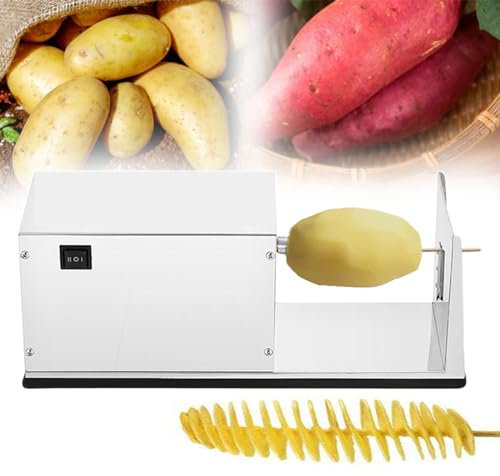 Affettatrice A Spirale Tornado A Torre Elettrica Commerciale, Tagliapatate A Spirale, Affettatrice Per Patate In Acciaio Inossidabile, Spessore Uniforme, Per La Casa Commerciale