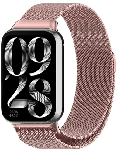 SUGARJAR Metallarmband kompatibelt med Xiaomi Redmi Watch 4/Xiao mi band 8 Pro, magnetiskt ersättningsarmband för Xiaomi Redmi Watch 4/Xiao mi Band 8 Pro för kvinnor och män