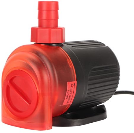 Pompa per Fontana Asse in Ceramica Flusso d'Acqua Regolabile Pompa Ad Acqua Silenziosa per Laghetto da Giardino Piscina Piccola Pompa Ad Acqua (Spina europea 220 V)
