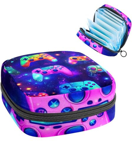 Gamepad-1498 - Borsa per il primo ciclo mestruale, per ragazze e donne, per coppette mestruali, per mestruazioni femminili