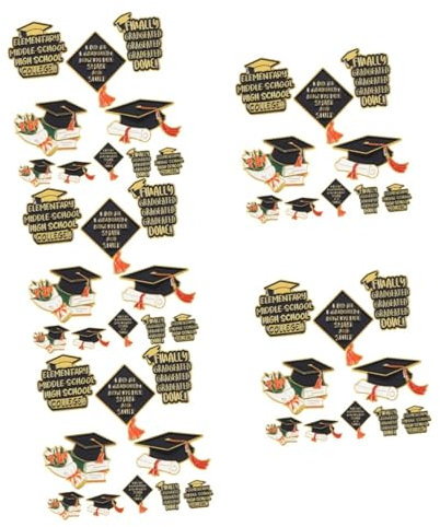 WRITWAA 50stücke Graduation Cap Broschen Kreative Anstecknadel Für Absolventen Dekorative Kappenbrosche Für Abschlussfeiern Praktische Sicherheitsnadel Für Kleidung Und Accessoires