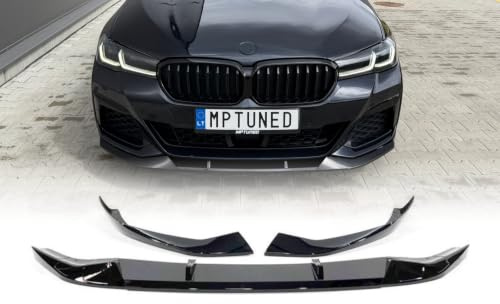 MpTuned G30 G31 LCI Performance Schwarz glänzend Frontstoßstange Spoilerlippe für 5er 2021-Performance Tuning 5er Limousine 518i 520i 530i 540i m550i 518d 520d 530d 540d