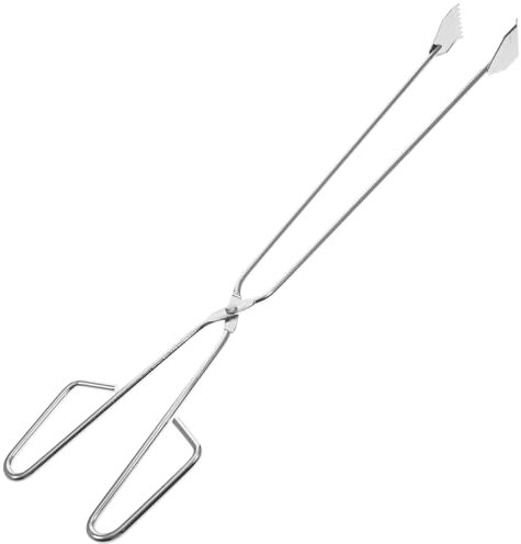 minkissy 1pezzi Pinza Raccoglirifiuti in Acciaio Inossidabile Leggera Con Impugnatura Ergonomica Pratica Per Raccolta Immondizia e Strumento Manuale Resistente Per Uso Esterno