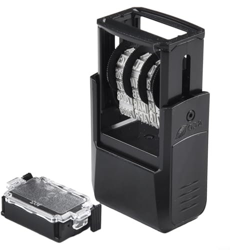 for Trodat 4810 Selbstfärbender Datumsstempel für optimierte Dokumentenmarkierung (Englischer Kalender - Schwarz)
