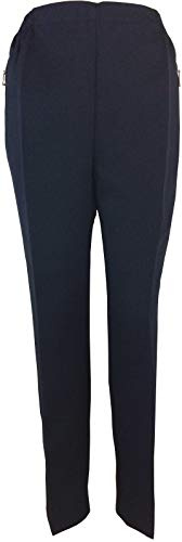 K-Milano Seniorenhose Damen Kurzgrösse Winter Schlupfhose mit Gummizug, Hosentaschen mit Zip