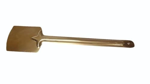 BRACOP® Spatulas For Cooking Brass Utensils Serving Spatulas Set Of 1 Pcs Indian Cooking Tools Kitchen Accessories Metal Spatula Small Spoons Saving Items Women Gifts