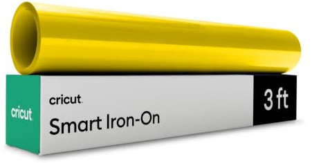 Cricut Smart Iron On, Maize Yellow (13in x 3ft) - HTV Heat Transfer Vinyl - Matless Cutting for Long cuts