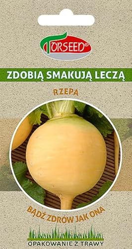 Verdica Golden Ball - Semi di rapa Brassica rapa, varietà medio-tardiva con buccia gialla vivace, nutriente e versatile, ideale per insalate e zuppe, confezione ecologica