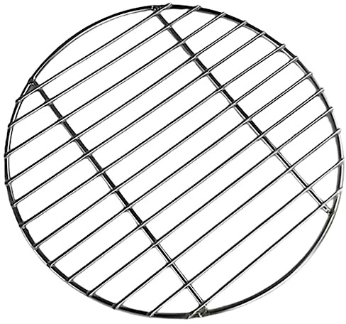 Didiseaon Grille Ronde en Acier Inoxydable 22 Cm Tapis De Cuisson pour Barbecue Extérieur, pour Griller Steaks, Brochettes Et Pommes De Terre