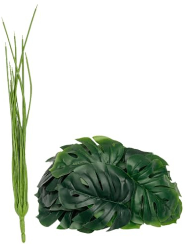 ERINGOGO 1 Foglie Monstera Artificiali per Decorazioni Piante Verdi Fittizie per e Interni per Feste e Fotografie