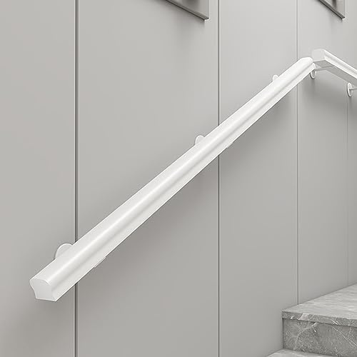 Escalier en bois blanc de style européen, balustrade de terrasse en bois massif pour villa, grenier, maison, jardin d'enfants, rampe d'intérieur antidérapante
