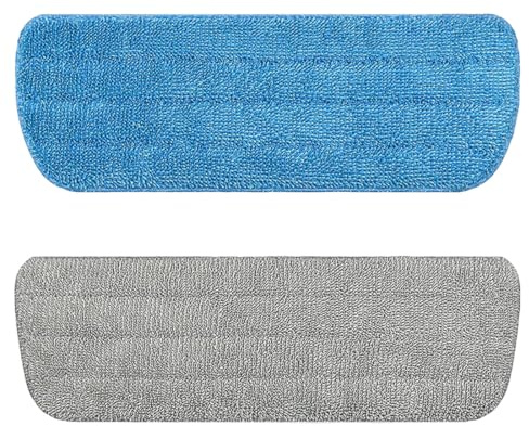 Panno Mocio, 2 Pezzi Panno Pulizia in Microfibra Mop Pad, Panni in Microfibra Lavabili, per Tutti I Mocio Spray & Mocio Reveal Lavabili, Panno di Ricambio per Mocio Riutilizzabili