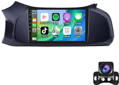 Android 14 Autoradio Pour Che-vrolet Onix 2012-2019 9 Pouces Écran Tactile Avec CarPlay Android Auto Prévisions Météo UI Réseau Radio Miroir Lien Bluetooth FM GPS Navigation WiFi SW(Color:WIFI 1G+32G)