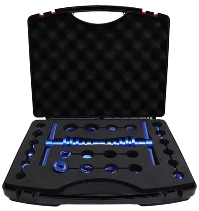 Conjunto de Prensa de Cojinetes, Reemplazo de Aleación de Aluminio de Aluminio con Plancha de Rodamiento con 24 Accesorios para Reparación