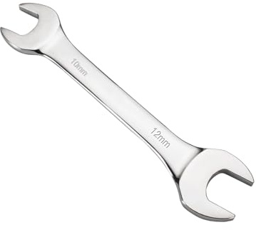 Mandouer 10mm x 12mm Double Open End Spanner, Metric CR-V Steel Wrench | Chrome vanadium steel, durable and rust-resistant, perfect for car repair, bike maintenance, home DIY projects (1-piece)
