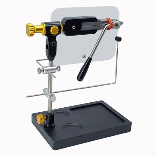 ZWTPGKRD Étau réglable avec base rotative à 360 degrés pour un outil polyvalent de fixation de mouches et équipement de pêche