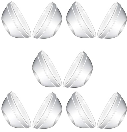 KICHOUSE 10 Pezzi Coppette Gelato in Vetro, Ciotole di Vetro Piccole da 45ml, Superficie Liscia, per Casa e Cucina, Semplici ed Eleganti