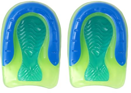 Heel Cushion Pads for Heel Pain Relief, Heel Cups Pads for Plantar Fasciitis Support, Heel Spur & Achilles Pain, Heel Cups and Cushions Absorbing Support - L