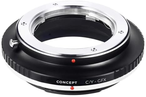 Lens Adapters, Adattatore for montaggio obiettivo, compatibile con obiettivi Contax/Yashica CY SLR, compatibile con Fuji GFX Fujifilm 50S 50R 100 100S,For photography