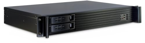 InteR-Tech 1.5U-1528l Supporto Nero (inteR-Tech Case Ipc Storage 1.5U-1528l)