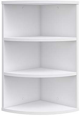 Vicco Wandregal ''Ecki'', Bücherregal, Weiß, 30 x 60 cm