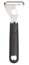 MasterClass Y Shaped Potato Peeler with Soft Grip Handle, Stainless Steel, 16 cm, Black