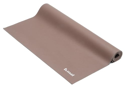 B Yoga Yogamatte B Mat Traveller, Reisematte aus Naturkautschuk (Cacao, 180 cm x 66 cm x 0,2 cm; Gewicht: 1,2 kg)