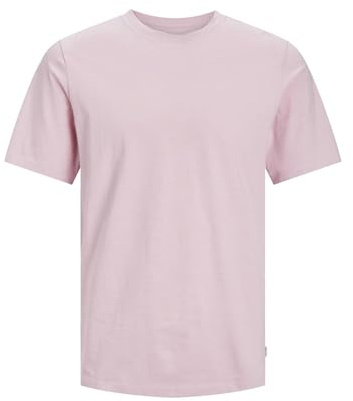 JACK & JONES Jjeorganic Basic Tee Ss O-neck Noos Homme T-shirt, Rose Tendre, M