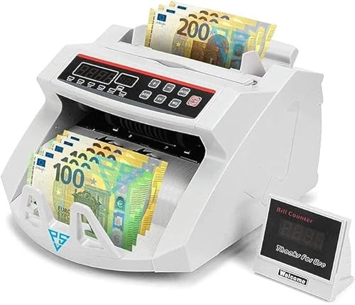 Compte de billets, machine de comptage d'argent professionnel avec détecteur de billets faux et double affichage led