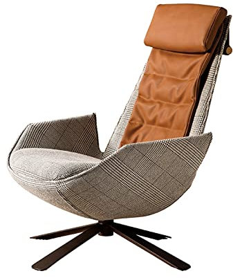 Kleines Sofa Freizeitstuhl Edelstahl Metall Sofa Stuhl Kleine Wohnung Einzelsessel Drehbarer Einzelsofa Schlafzimmer Büro Hotel Konfiguration Sofa Stuhl Einzelsofa
